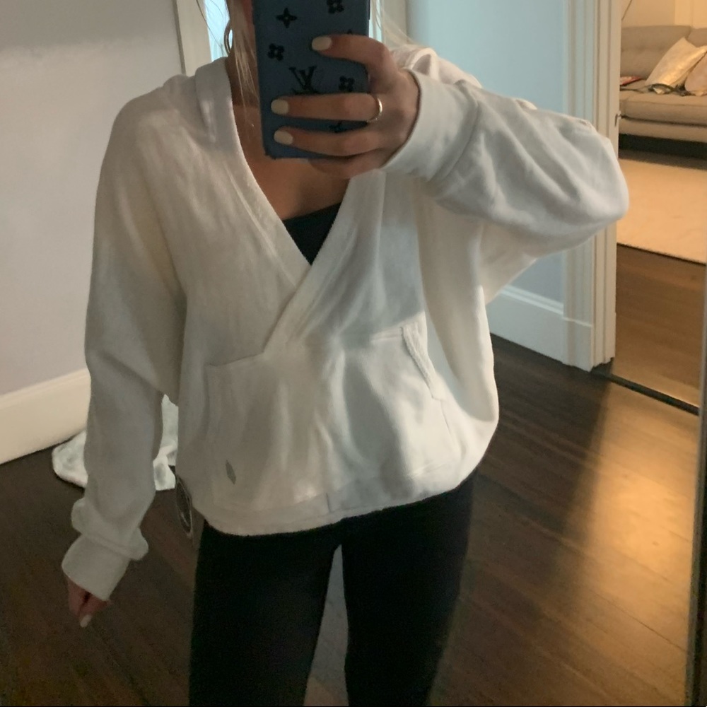 White free people hoodie (with tags)